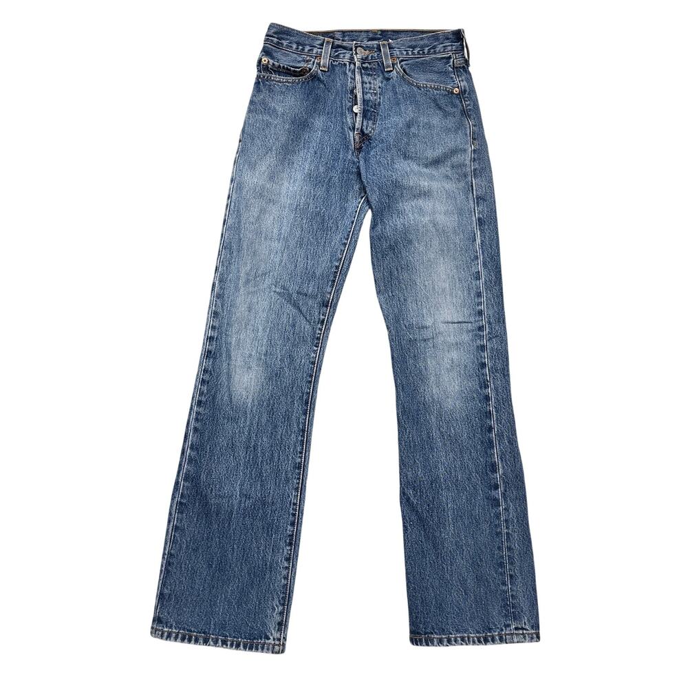 Vintage Levi's 501 Jeans 28x32 Straight Button Fly Denim Great Fade Y2k 2000s